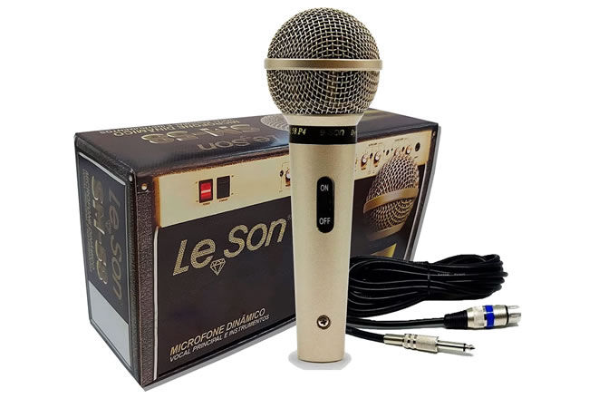 Microfone Com Fio Leson SM 58 P4